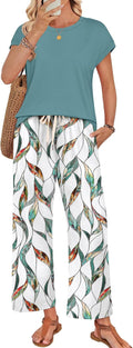 Two Piece Sets for Women Summer Spring Outfits Lounge Sets Beach Vacation Clothes Airport Travel Matching Clothing