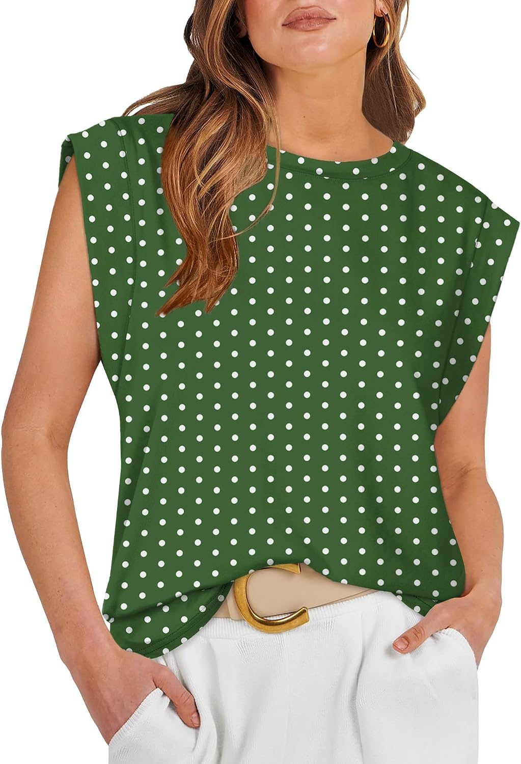 Cap Sleeve Tops for Women Summer Top Basic Tee Shirts Business Casual Tank Loose Fit 2026 Fashion