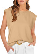 Cap Sleeve Tops for Women Summer Top Basic Tee Shirts Business Casual Tank Loose Fit 2026 Fashion