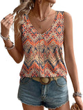 Womens Tank Tops Loose Casual Summer Tops Eyelet V Neck Basic Sleeveless Shirts Trendy 2026